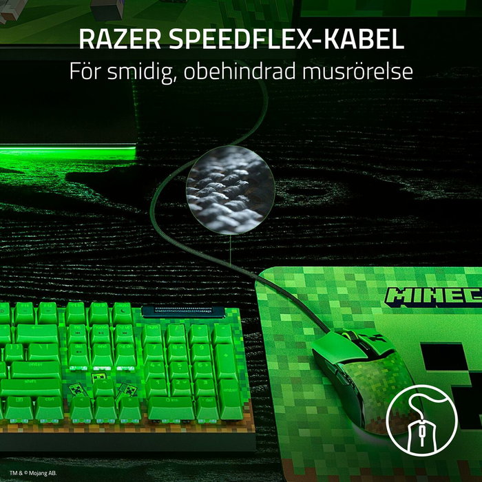 Razer Cobra Minecraft Edition Negro y Verde