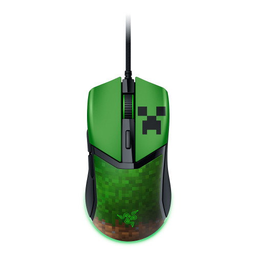 Razer Ratón Gaming Razer Cobra Minecraft Edition RZ01-04650200-R3M1 Ligero 58g RGB Chroma 8500 DPI 6 Botones Cableado