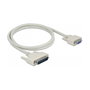 DeLOCK 84544 Cable Serie D-Sub 25 Macho a D-Sub 9 Hembra 1 m