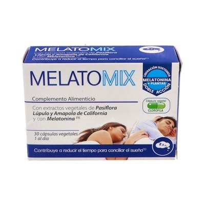 Vaminter Melatomix Phyto Melatonina 1,5 Mg 30 Cápsulas Sabor Cereza Vaminter Melatomix Phyto Melatonina 1,5 Mg 30 Cápsulas Sabor Cereza