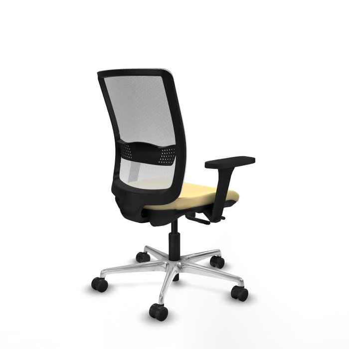 PIQUERAS Y CRESPO Silla de oficina Haches con mecanismo Sincro/Traslack, Crema y Blanco PIQUERAS Y CRESPO Silla de oficina Haches con mecanismo Sincro/Traslack, Crema y Blanco