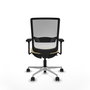 PIQUERAS Y CRESPO Silla de oficina Haches con mecanismo Sincro/Traslack, Crema y Blanco