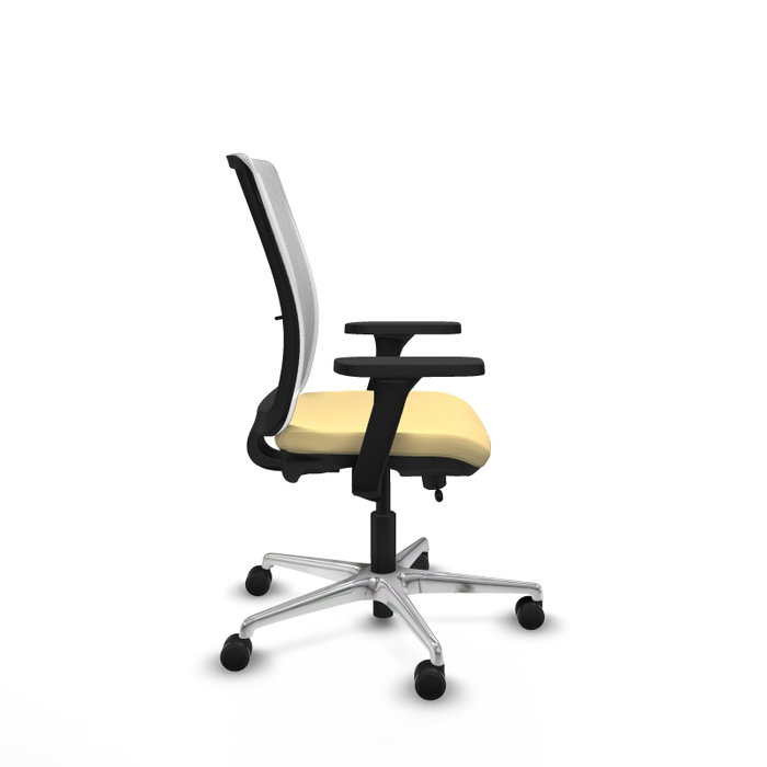 PIQUERAS Y CRESPO Silla de oficina Haches con mecanismo Sincro/Traslack, Crema y Blanco PIQUERAS Y CRESPO Silla de oficina Haches con mecanismo Sincro/Traslack, Crema y Blanco