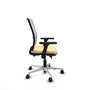 PIQUERAS Y CRESPO Silla de oficina Haches con mecanismo Sincro/Traslack, Crema y Blanco