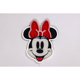 Yellowpop Disney Minnie Printed Face LED Neon Wall Light White / Red