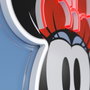 Yellowpop Disney Minnie Printed Face LED Neon Wall Light White / Red