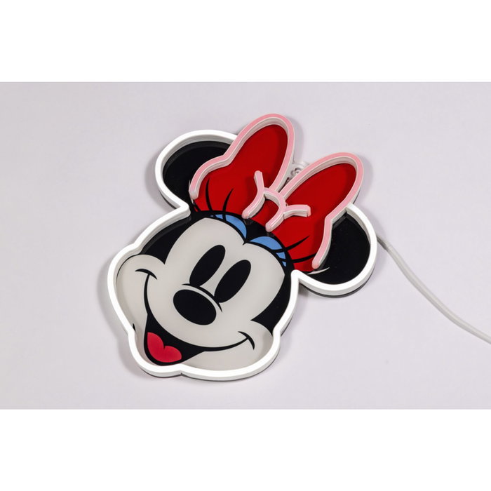 Yellowpop Disney Minnie Printed Face LED Neon Wall Light White / Red Yellowpop Disney Minnie Printed Face LED Neon Wall Light White / Red