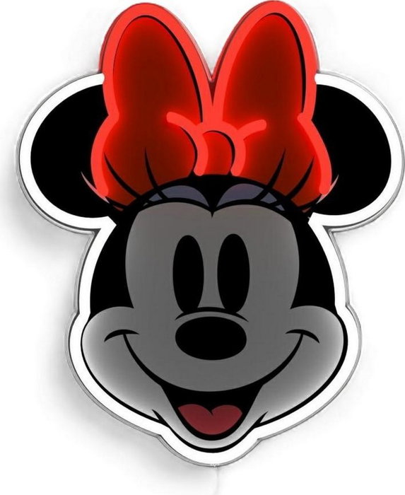 Yellowpop Disney Minnie Printed Face LED Neon Wall Light White / Red Yellowpop Disney Minnie Printed Face LED Neon Wall Light White / Red