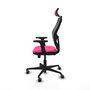 PIQUERAS Y CRESPO Silla de oficina Jorquera Rosa y Negro