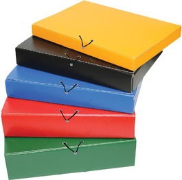 Carpeta De Proyectos Mariola Serie Mallorca Lomo 5Cm Gomas Rojo