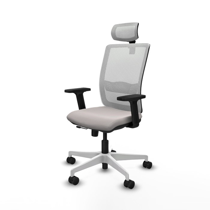 PIQUERAS Y CRESPO Silla de oficina Haches Blanca con Mecanismo Sincro/Traslack PIQUERAS Y CRESPO Silla de oficina Haches Blanca con Mecanismo Sincro/Traslack