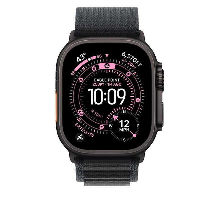 Apple Band Deportiva Negro Titanio para Apple Watch (MG9H4ZM/A)