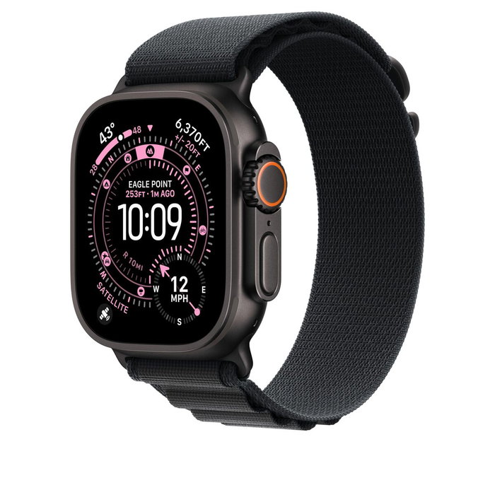 Apple Band Deportiva Negro Titanio para Apple Watch (MG9H4ZM/A)