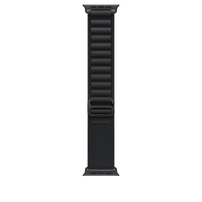 Apple Correa Alpine Loop para Apple Watch 44/45/46/49mm - Tamaño M (145-190mm), Negro Titanio, Poliéster, Spandex, MG9H4ZM/A