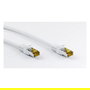 Goobay 91093 Cable de Red Ethernet Patch CAT 6A S/FTP LSZH Halogen-Free 2 m Blanco, Cobre, RJ45 Macho a RJ45 Macho, 10 Gbps, 500 MHz