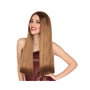 Atosa Peluca Larga Lisa Castaña de 60cm y 120g