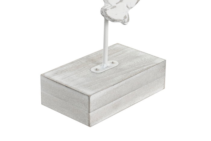 DKD Home Decor Decoración Hoja Desgastado MDF y Metal Blanco 13x8x56 cm DKD Home Decor Decoración Hoja Desgastado MDF y Metal Blanco 13x8x56 cm
