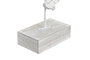 DKD Home Decor Decoración Hoja Desgastado MDF y Metal Blanco 13x8x56 cm