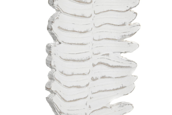 DKD Home Decor Decoración Hoja Desgastado MDF y Metal Blanco 13x8x56 cm DKD Home Decor Decoración Hoja Desgastado MDF y Metal Blanco 13x8x56 cm