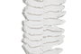 DKD Home Decor Decoración Hoja Desgastado MDF y Metal Blanco 13x8x56 cm