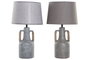Lampara Sobremesa Cottage DKD Home Decor Gris Oscuro Gris 28 x 50 x 28 cm (2 Unidades)