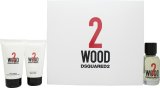 DSQUARED2 2 Wood Gift Set 50ml EDT + 50ml Shower Gel + 50ml Body Lotion