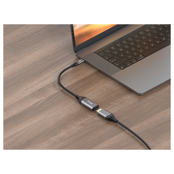 Equip Adaptador USB-C a DisplayPort 1.4 8K/30Hz, 0.15m Equip Adaptador USB-C a DisplayPort 1.4 8K/30Hz, 0.15m