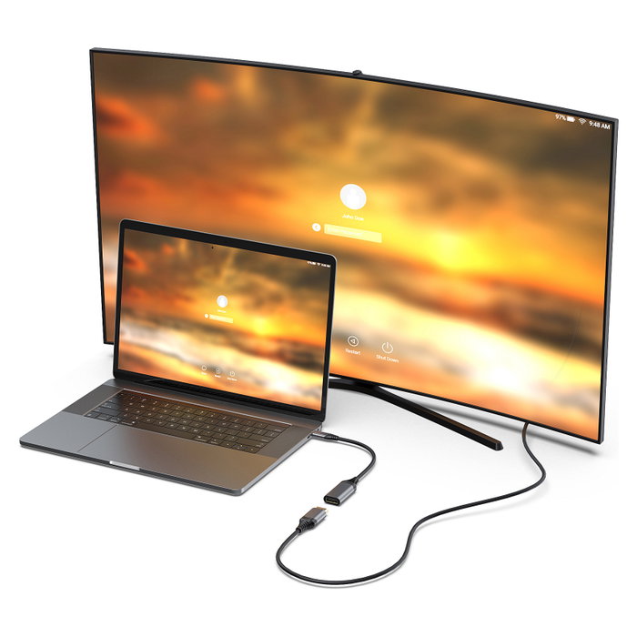 Equip Adaptador USB-C a DisplayPort 1.4 8K/30Hz, 0.15m Equip Adaptador USB-C a DisplayPort 1.4 8K/30Hz, 0.15m
