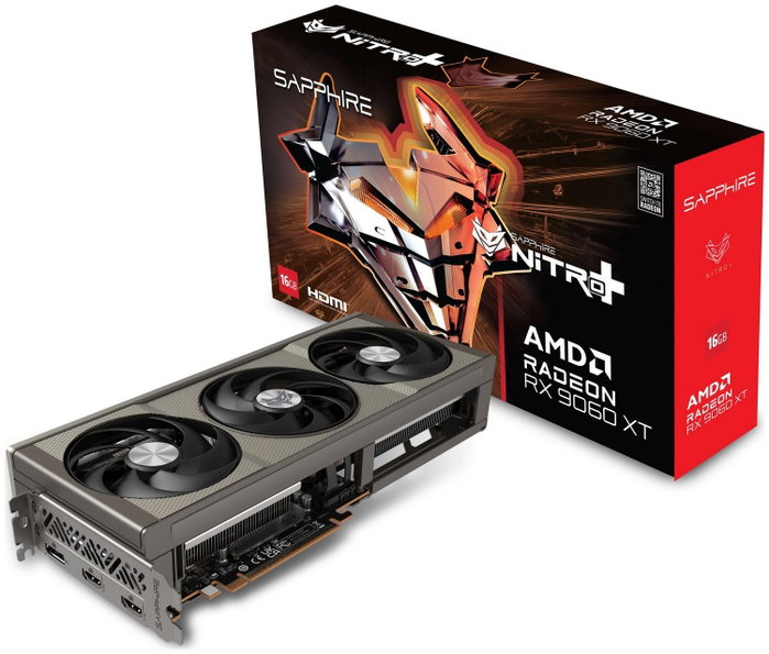 Sapphire NITRO+ AMD Radeon RX 9060 XT 16GB GDDR6 Gaming OC