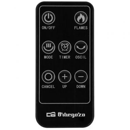 Orbegozo Calefactor Cerámico de Torre CR 5039 2000W con Termostato Regulable y Efecto Fuego Real