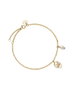 Rosefield Pulsera JTBPG-J437 TOC Bracelet Pearl and waved Charm Gold Dorado