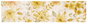 DKD Home Decor Alfombra de Flores 60x240x0,7 cm Amarillo y Blanco