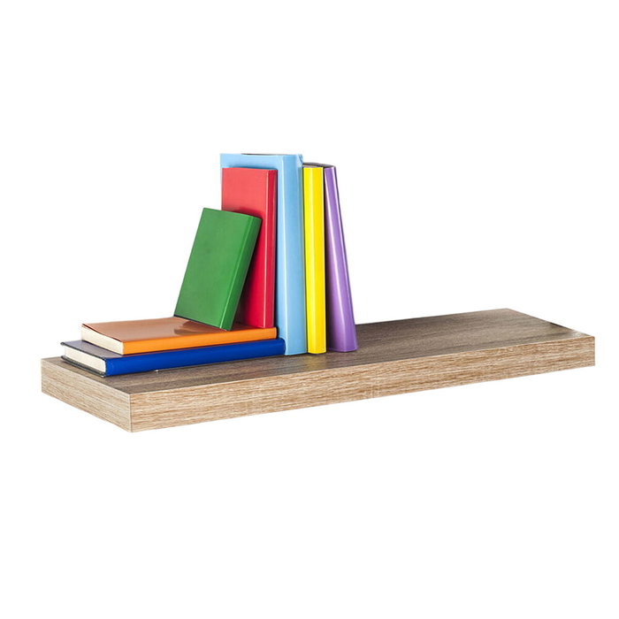 Fepre Estantería con fijación invisible 60 x 25 cm roble blanco