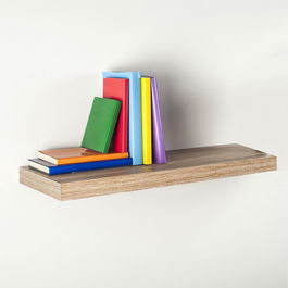 Fepre 047685 Estantería Roble Blanco con Fijación Invisible 60 x 25 cm