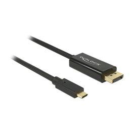 DeLOCK 85255 Cable USB Tipo C a DisplayPort 4K 60 Hz 1 m Negro