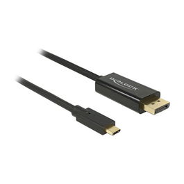 DeLock Cable Adaptador DisplayPort 1.2 a USB-C Macho 1m Negro 4K 60Hz HDR Plug & Play - 85255