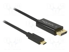 DeLOCK 85255 Cable USB Tipo C a DisplayPort 4K 60 Hz 1 m Negro