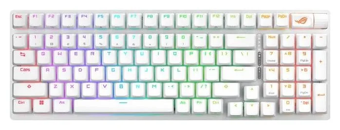 Asus Strix Scope II 96 Wireless Teclado Mecánico Gaming Blanco Layout Polaco Asus Strix Scope II 96 Wireless Teclado Mecánico Gaming Blanco Layout Polaco