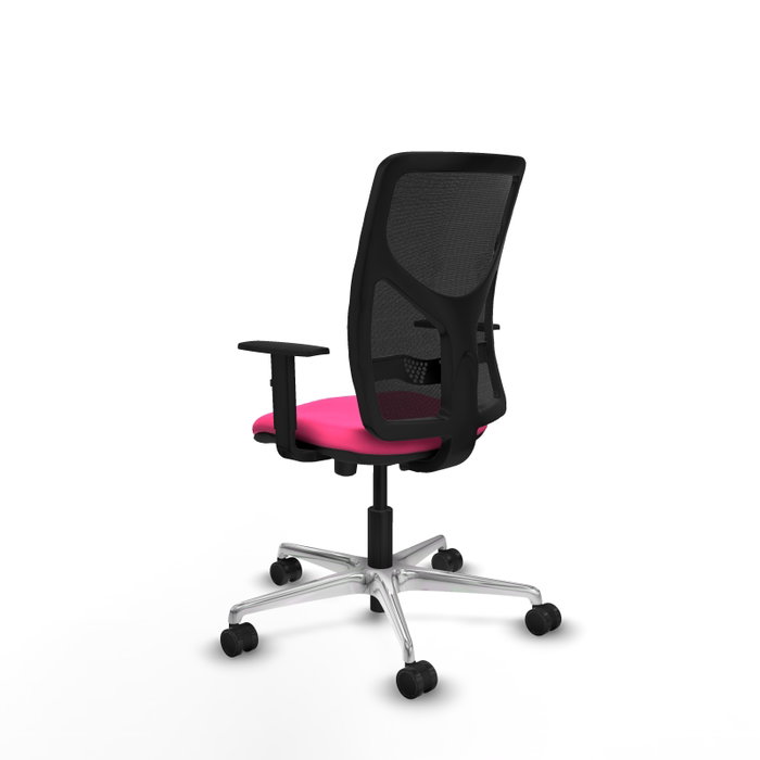 PIQUERAS Y CRESPO Silla de oficina Motilla Rosa con mecanismo Sincro/Traslack