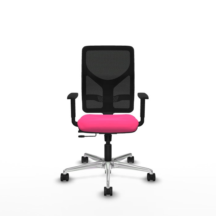 PIQUERAS Y CRESPO Silla de oficina Motilla Rosa con mecanismo Sincro/Traslack