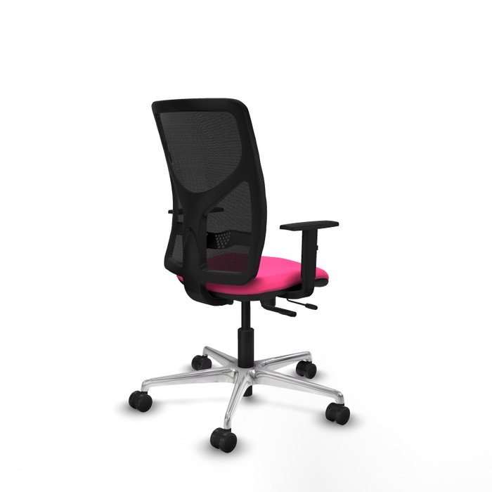 PIQUERAS Y CRESPO Silla de oficina Motilla Rosa con mecanismo Sincro/Traslack