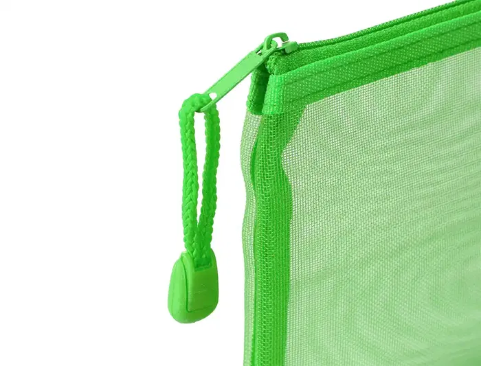Liderpapel Bolsa Zipper Bag Poliéster Transpirable Multiusos 230x115 mm Verde Pastel