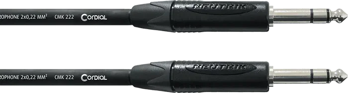 Cordial Cable De Audio Jack Estéreo 2,5 M