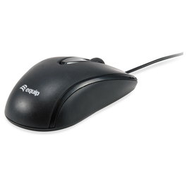 EQUIP Ratón Óptico Ambidextro USB-C 1200 DPI Cable 1.5m Negro 245116