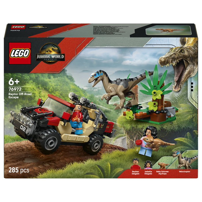 LEGO Jurassic World Huida en Todoterreno y Raptor 76972 LEGO Jurassic World Huida en Todoterreno y Raptor 76972