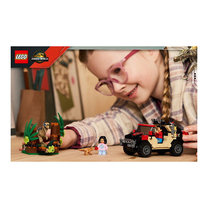 LEGO Jurassic World 76972 Huida en Todoterreno y Raptor al Acecho LEGO Jurassic World 76972 Huida en Todoterreno y Raptor al Acecho