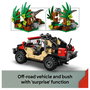 LEGO Jurassic World 76972 Huida en Todoterreno y Raptor al Acecho