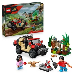 Lego Set de Construcción Jurassic World Velociraptor 76972, 285 Piezas, Juego para Niños