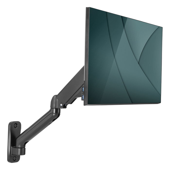 Digitus Soporte de Pared para Monitor Universal con Resorte de Gas y Brazo Giratorio
