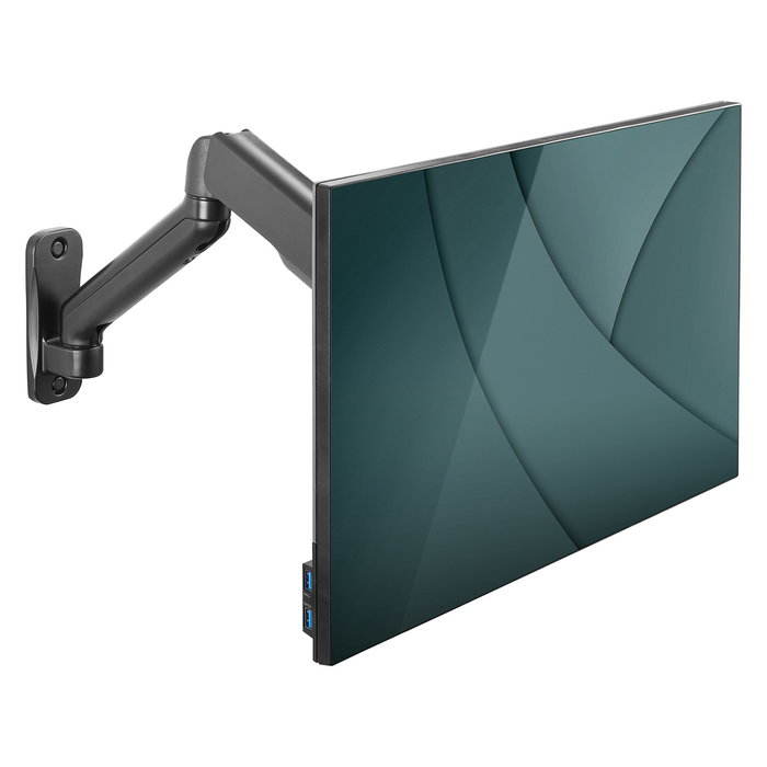 Digitus Soporte de Pared para Monitor Universal con Resorte de Gas y Brazo Giratorio